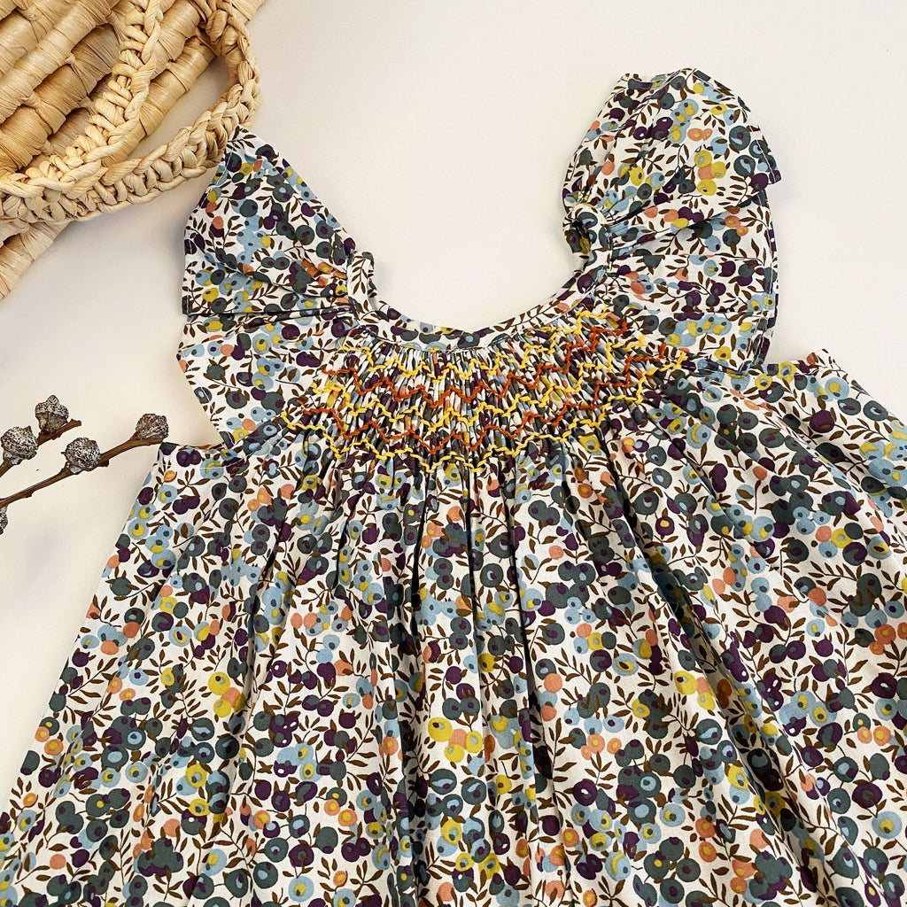 Foreign trade embroidered baby dress dress floral dress baby dress doll dress