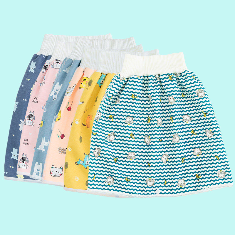 Figge baby diaper skirt diaper-free training pants waterproof and leak-proof washable diaper pocket baby child night urination artifact