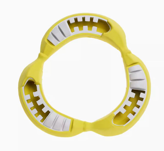 Amazon cross-border pet hot-selling large dog toy natural rubber leaking food grinding teeth cleaning teeth educational sound bite resistant