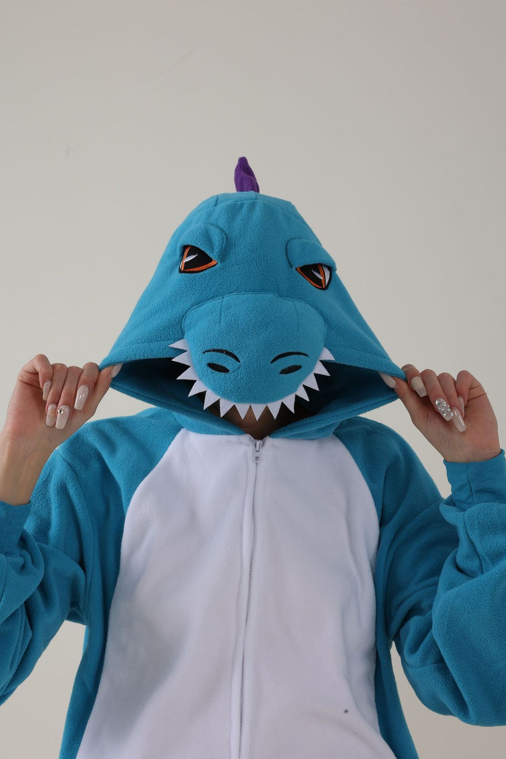 Salamander dragon taming tiger shark lion brown monkey Teletubbies adult cartoon one-piece pajamas Halloween cosp