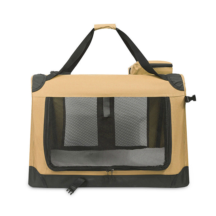 Pet Car Bag Dog Cage Medium and Large Dog Cage Portable Cat Bag Large Capacity Two Cats Folding Pet Bag