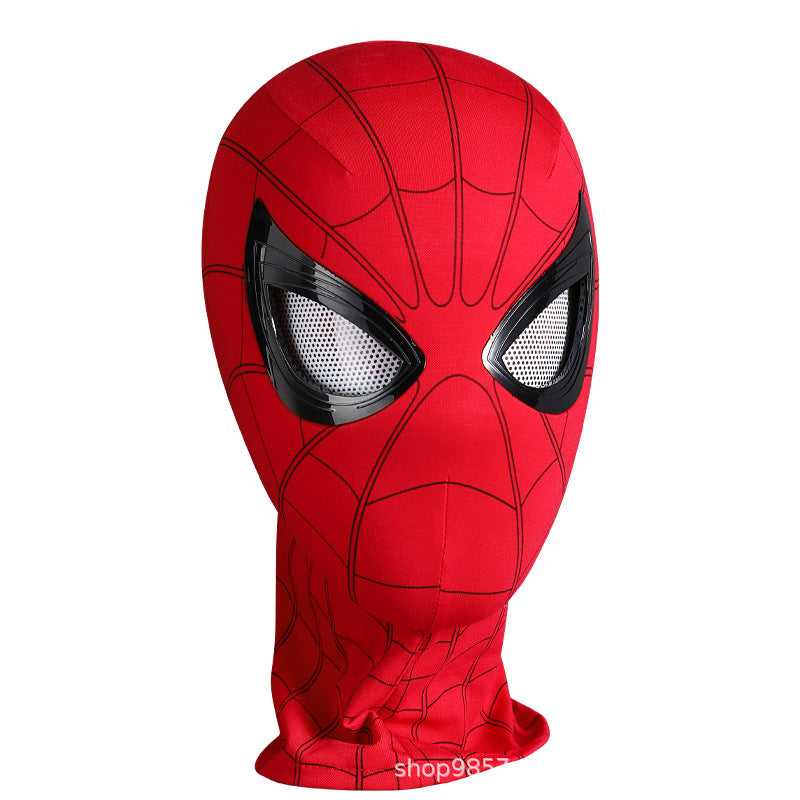 [Same Style on Douyin] Halloween Spider-Man Headgear Electric Luminous Mask Blinking Helmet High-tech Mask
