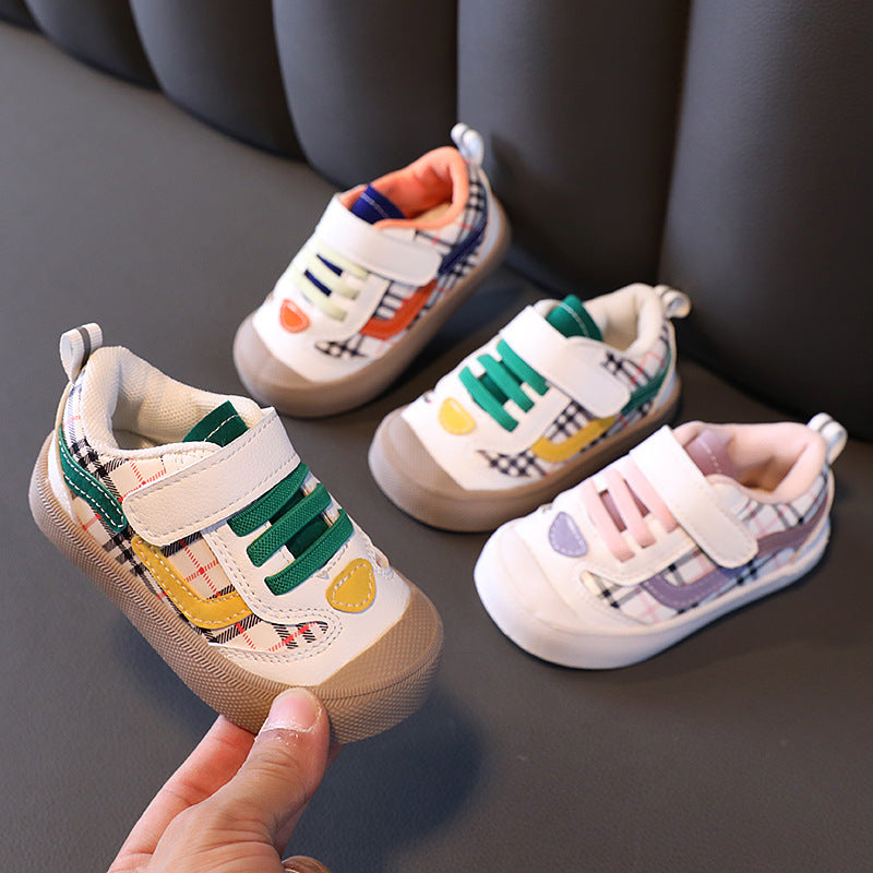 Spring and autumn baby shoes 0-3 years old girl's single shoes soft and hard baby boy toddler shoes casual shoes not small shoes