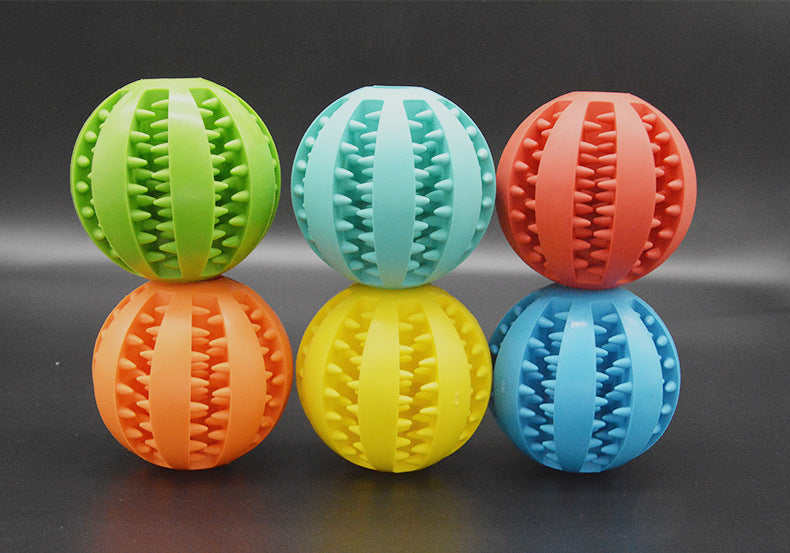 Pet missing food ball dog toy ball educational tpr resistant gnawing teeth cleaning watermelon ball molar ball wholesale