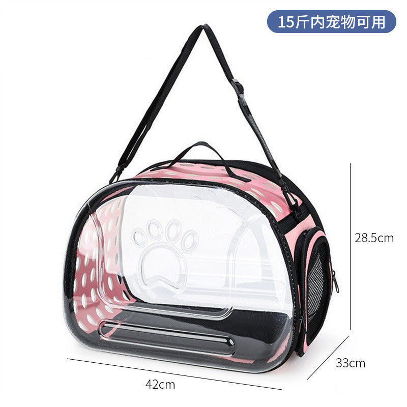 Wholesale cat bag convenient pet folding pet bag cat breathable space capsule single shoulder portable dog backpack