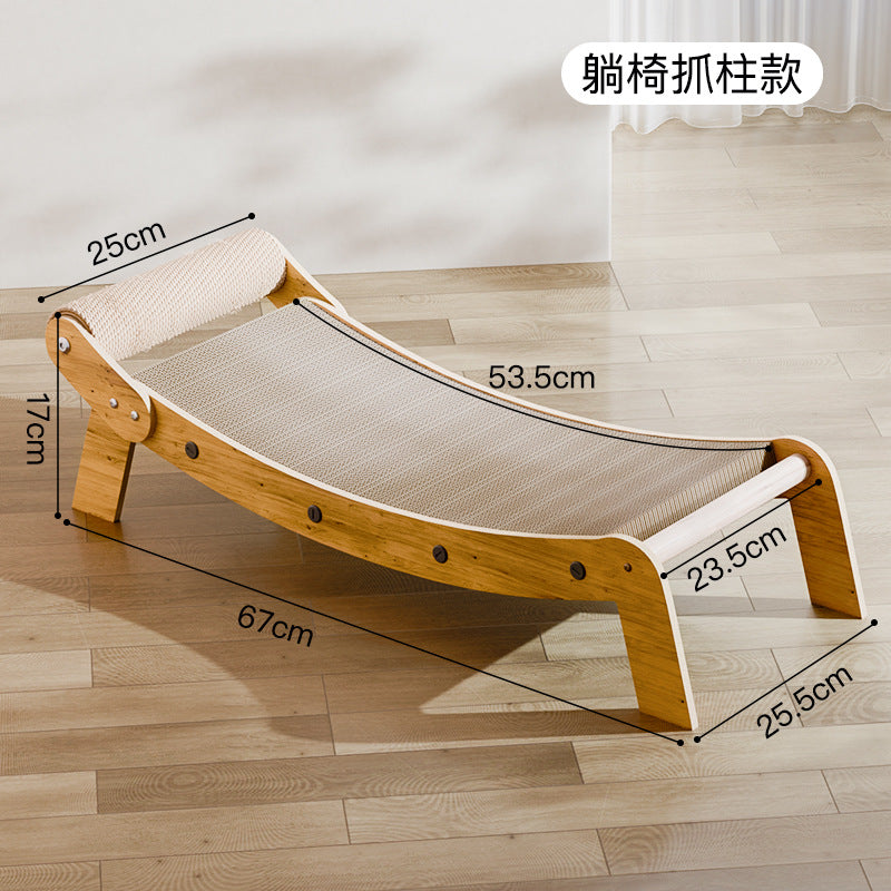 Pet recliner cat scratching board cat claw sharpening sisal cat scratching post cat scratching ball wear-resistant scratching board cat toy cross-border wholesale