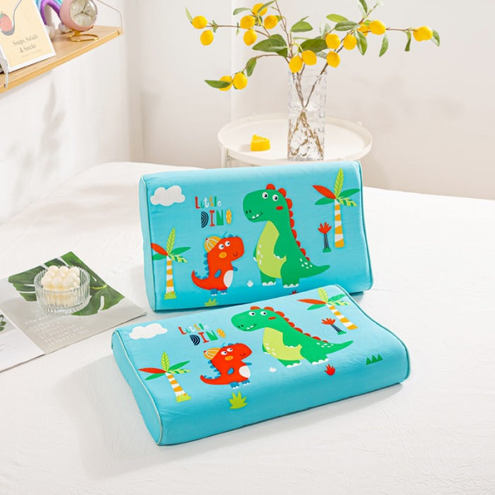 Thai children's natural latex pillow Class A cartoon pure cotton baby pillow core single student dormitory pillow wholesale