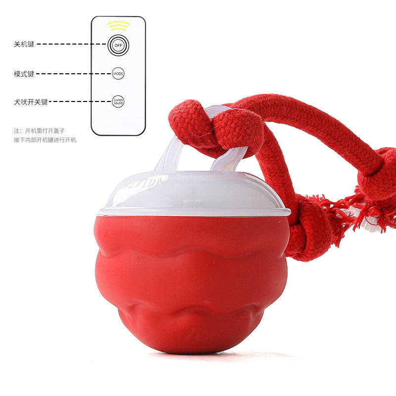 Electric pet toy ball rolling ball rechargeable dog toy bite-resistant interactive dog ball teething