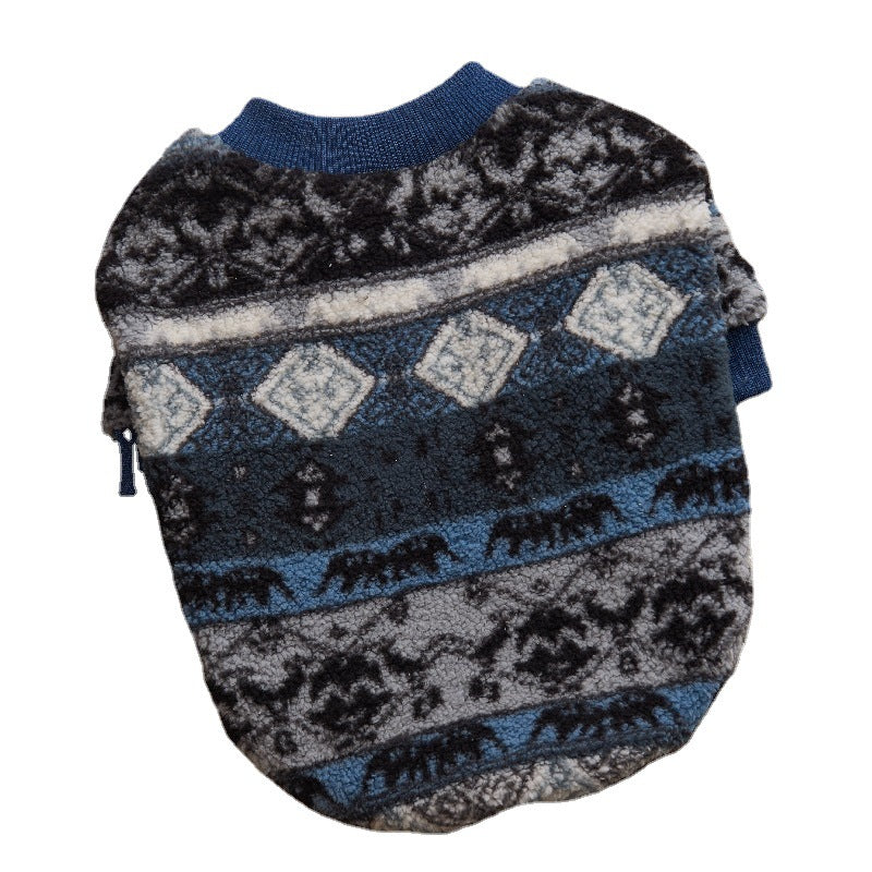 Dog sweatshirt factory batch cross-border e-commerce pet Christmas flannel French bulldog pet clothes hairless cats and dogs plus velvet