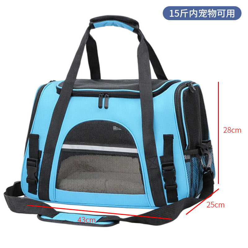 Spot pet bag portable breathable car cat bag hand-held foldable pet box multifunctional dog bag cross-border