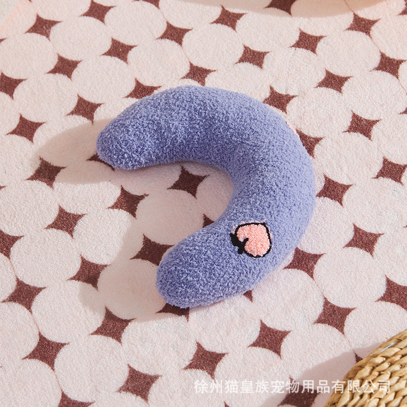 Pet Pillow Cat U-shaped Pillow Dog Pillow Protects Cervical Spine Deep Sleep Toy Pet Crescent Pillow