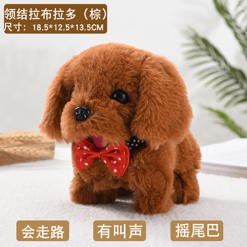 Toy dog children's plush electric toy can walk simulation dog electric dog stall electronic puppy pet