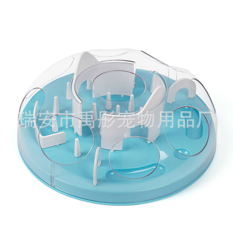 Cross-border pet cat toy maze slow food bowl toy cat anti-choking training puzzle combination pet supplies