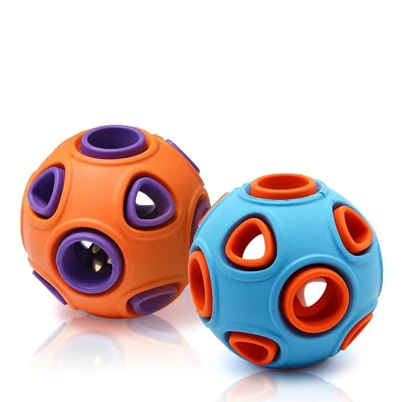 New anemone ball pet toy bell sound / luminous ball cat and dog toy bite resistant teeth interactive training