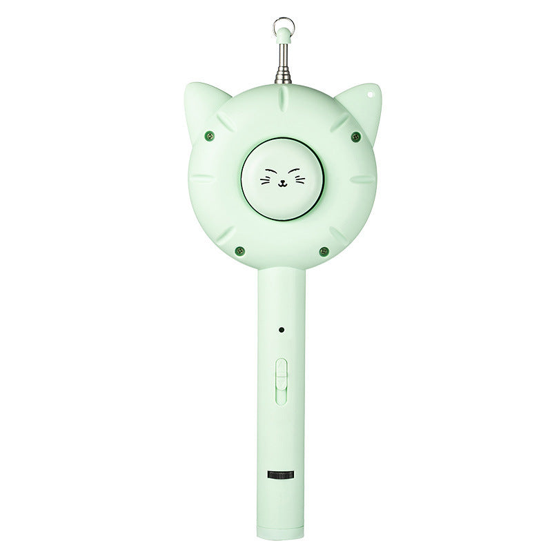 Cross-border new pet multifunctional laser cat teaser stick toy one-click to remove loose hair cat comb stainless steel fine needle comb