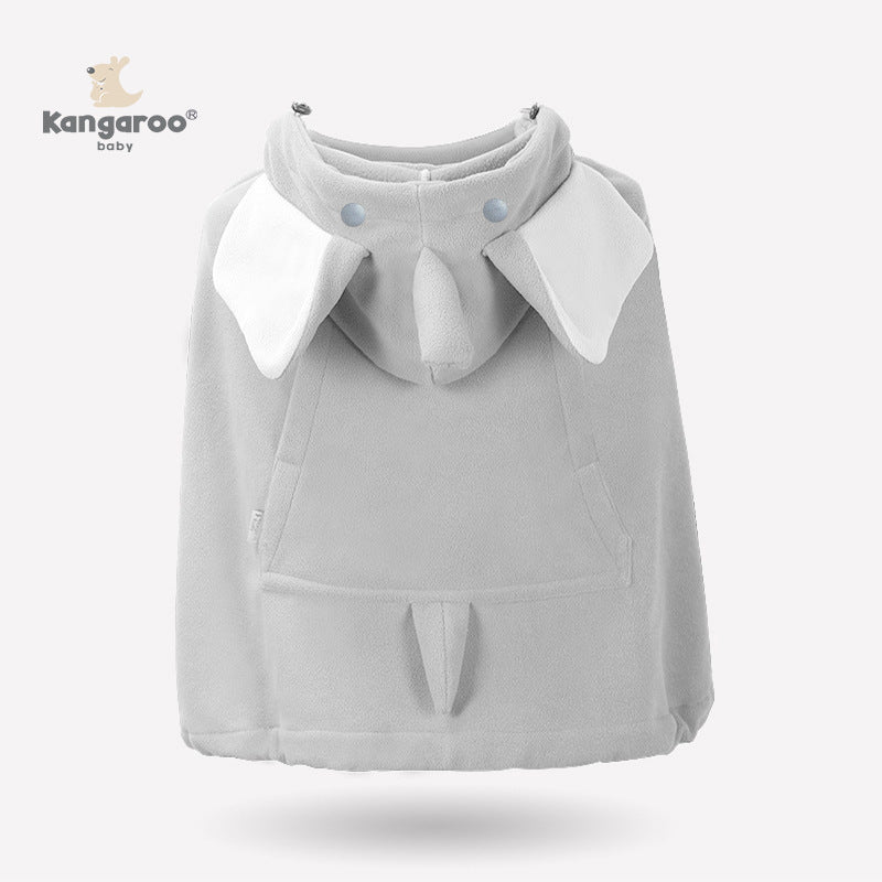 Baby and child multi-functional cartoon sling cloak autumn and winter style windproof cloak baby newborn waist stool cloak