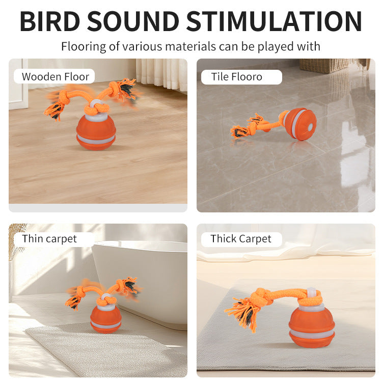 Cross-border pet smart rolling ball rolling ball electric dog boring smart bite-resistant dog ball teething toy