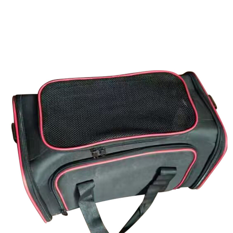 Cross-border breathable cat and dog shoulder bag double expansion large capacity pet bag travel portable breathable crossbody cat bag