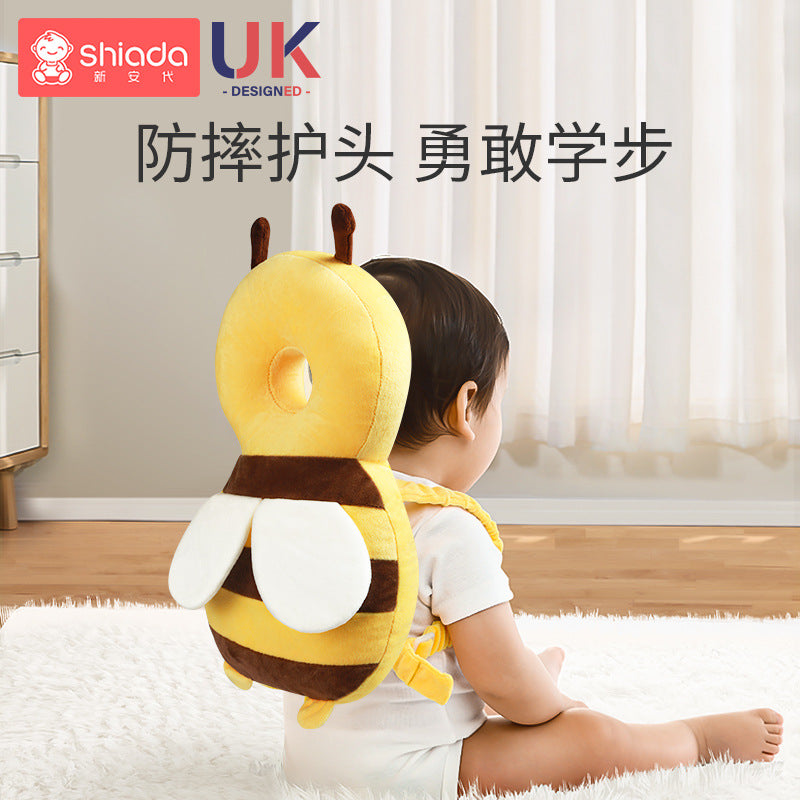 Baby anti-fall pillow baby head protection anti-fall hat cartoon children's toddler pillow anti-collision artifact breathable protective pad