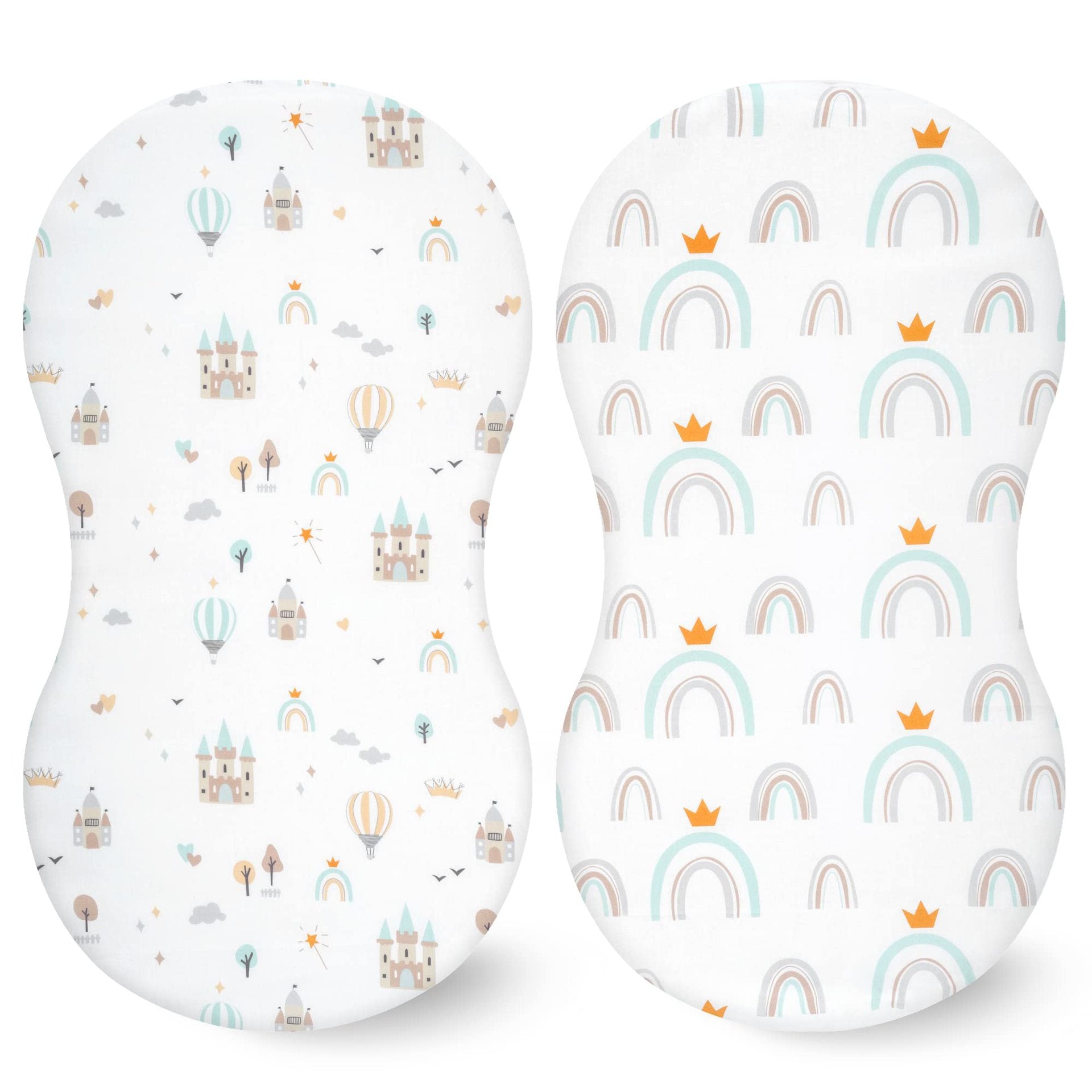 European and American baby cradle bed sheet elastic printing nursing table changing cover baby bedding set 1