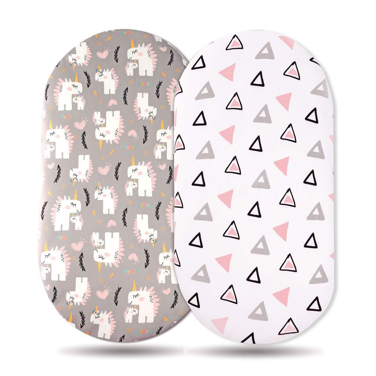 European and American baby cradle bed sheet elastic printing nursing table changing cover baby bedding set 1