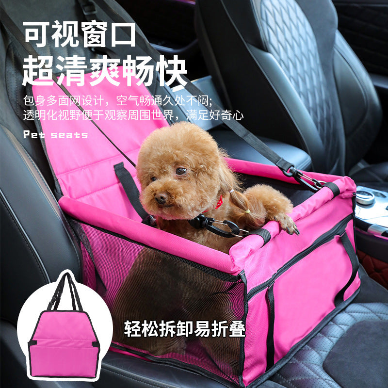 Amazon hot selling car pet bag dog backpack pet out safe travel seat car bag pet supplies