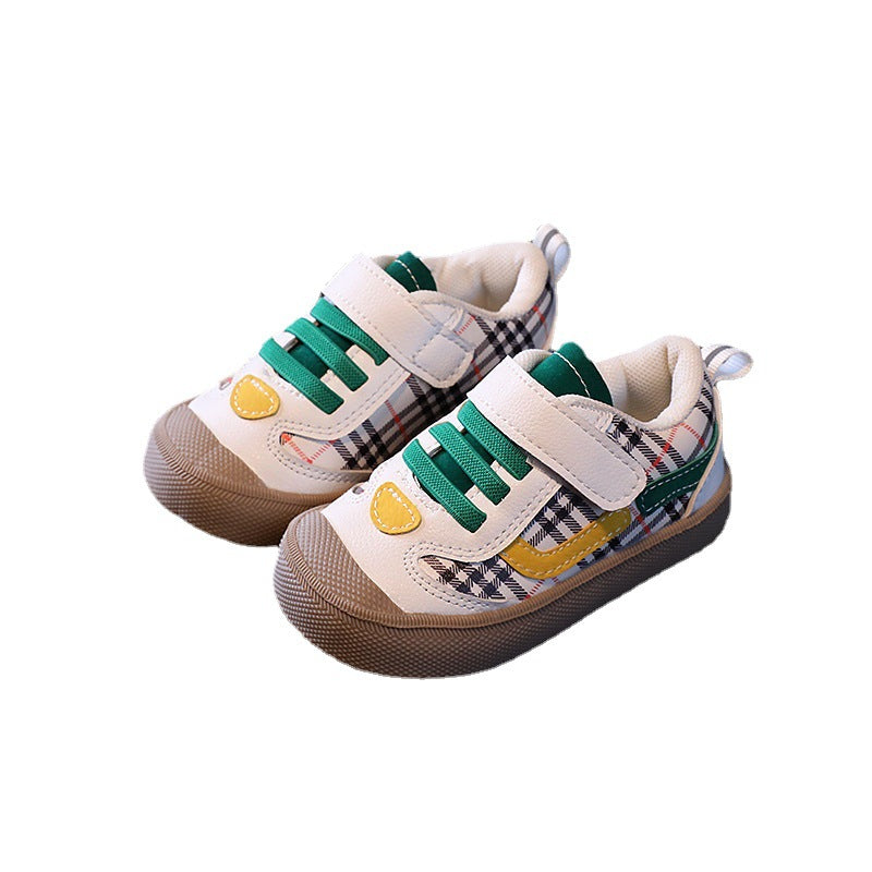 Spring and autumn baby shoes 0-3 years old girl's single shoes soft and hard baby boy toddler shoes casual shoes not small shoes