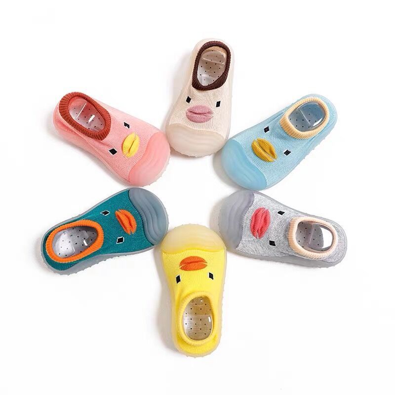 Baby toddler shoes spring and autumn baby soft bottom indoor boys and girls 0-3 years old floor socks do not drop heel socks shoes