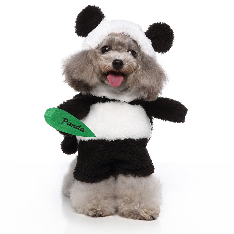 Cross-border best-selling pet Halloween Christmas clothes small and medium-sized dog standing outfit funny upright outfit dog transformation outfit