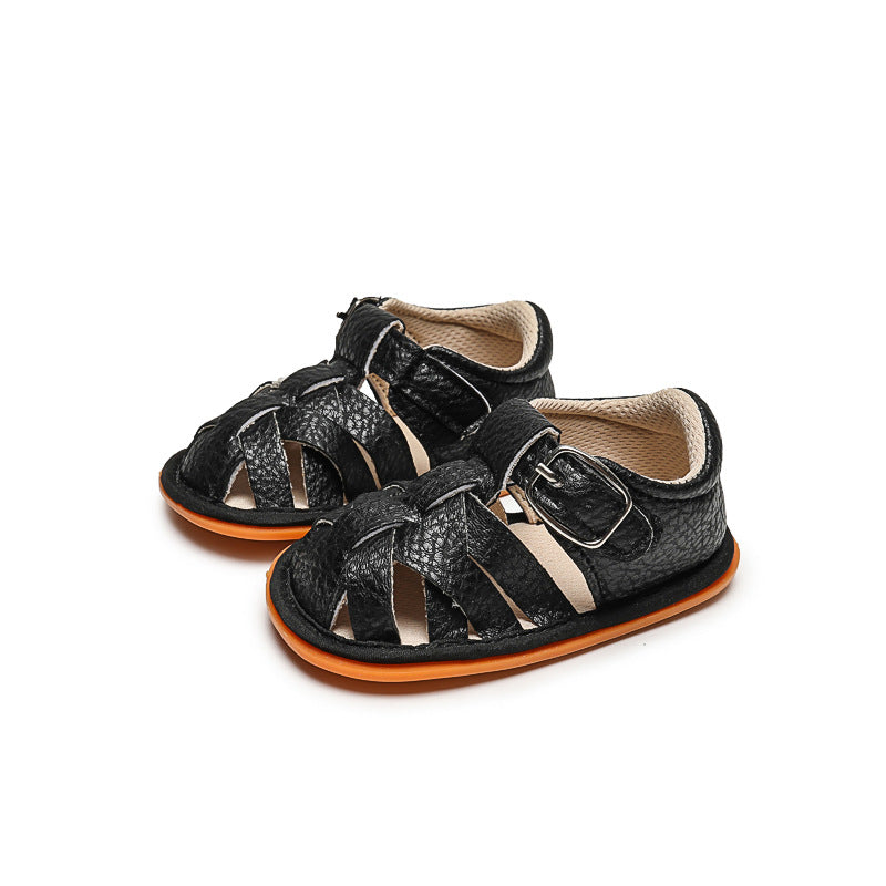 New cross-border summer style 0-1 year old breathable soft rubber sole baby shoes toddler shoes baby sandals factory direct supply