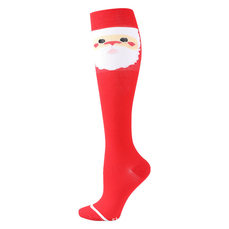 Christmas Compression Socks New Amazon Halloween Calf Socks Slim Legs Stretch Socks Leg Guards Sports Socks Wholesale
