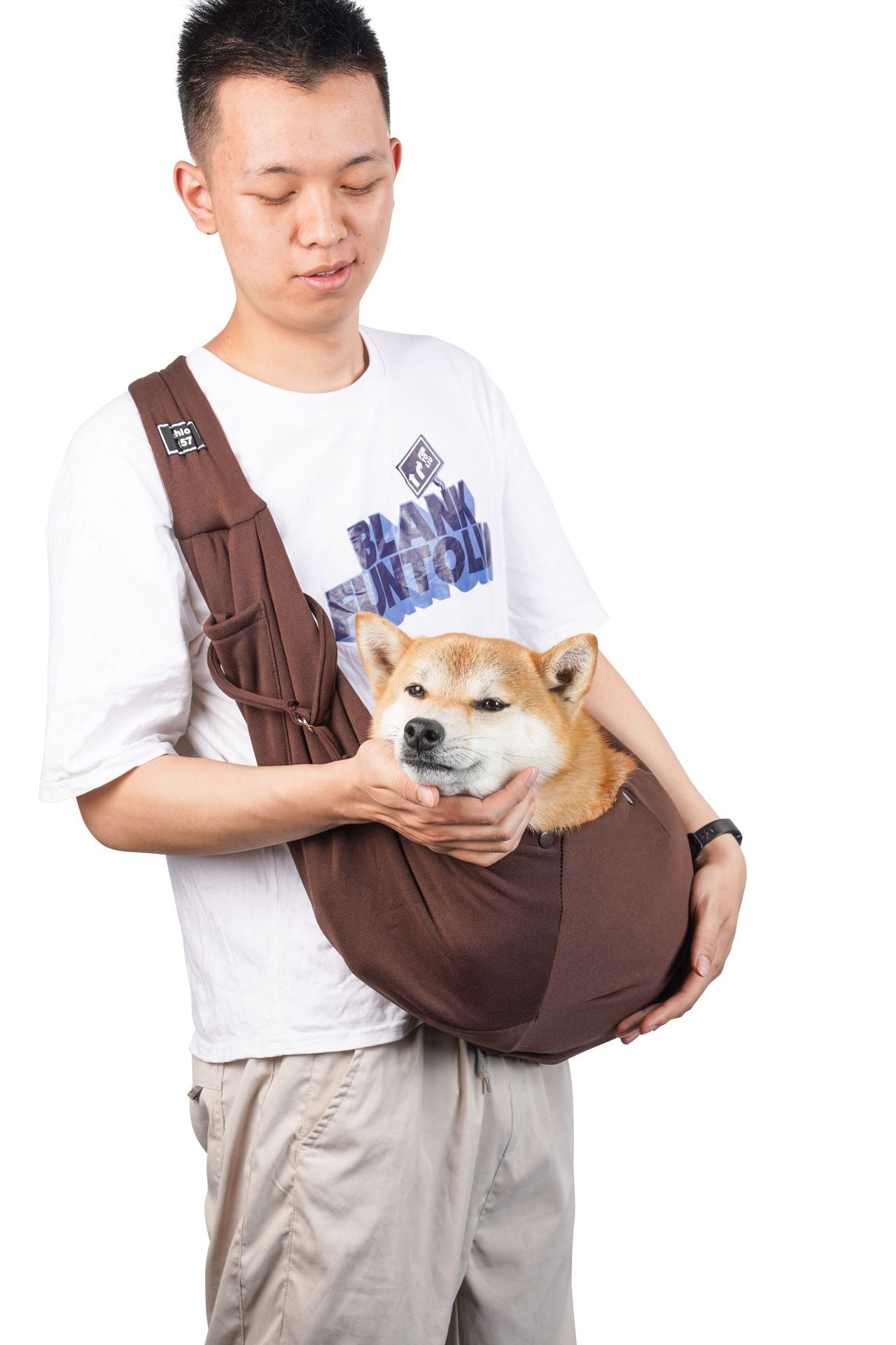 Crossbody breathable dog folding pet bag large capacity pet supplies wholesale cross-border dedicated to go out portable cat bag