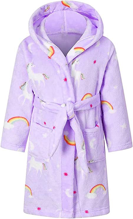 Cross-border children's bathrobe flannel home clothes baby autumn and winter coral fleece nightgown parent-child children's boy's clothing A