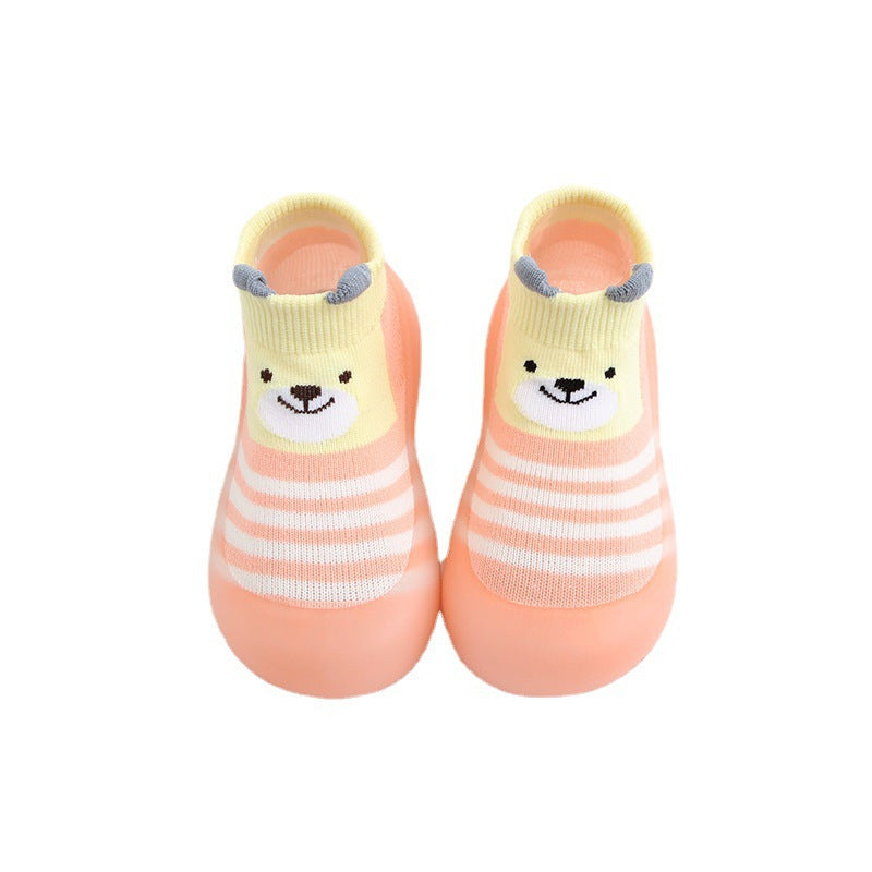 Factory goods spring baby socks shoes children's anti-slip baby socks cartoon baby toddler shoes floor socks shoes wholesale