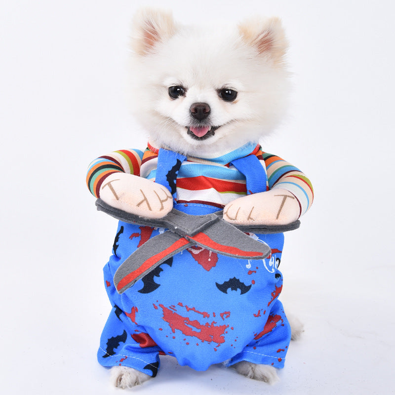 Cross-border Halloween dog clothes for small dogs funny and weird transformation clothes Teddy cat creative clothes pet clothing