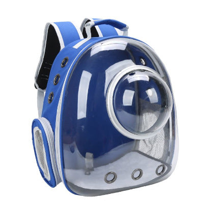 Cross-border pet bag new transparent pet backpack breathable wear-resistant small dog backpack out cat backpack