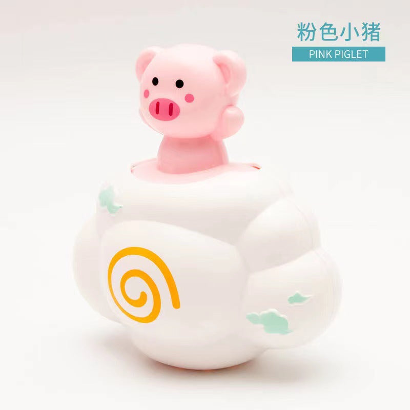 Douyin hot selling children's bathroom water swimming little penguin crab chain cool swim baby bath water toys