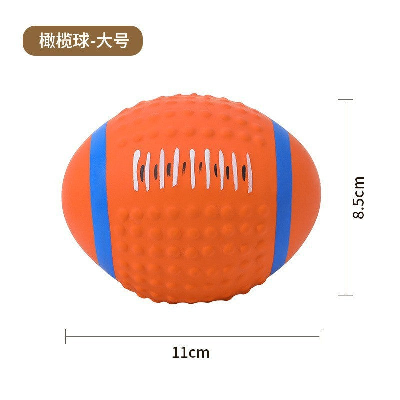 Pet toy ball latex sound bite resistant dog toy interactive training self-entertainment cross-border pet supplies wholesale factory