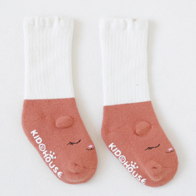 Newborn baby floor socks children's non-slip indoor full socks silicone toddler early education mid-tube cooling socks