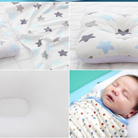 Cross-border supply baby pillow anti-bias headrest 0-1 years old maternal and child products baby shaping pillow A03 shaping 3D pillow