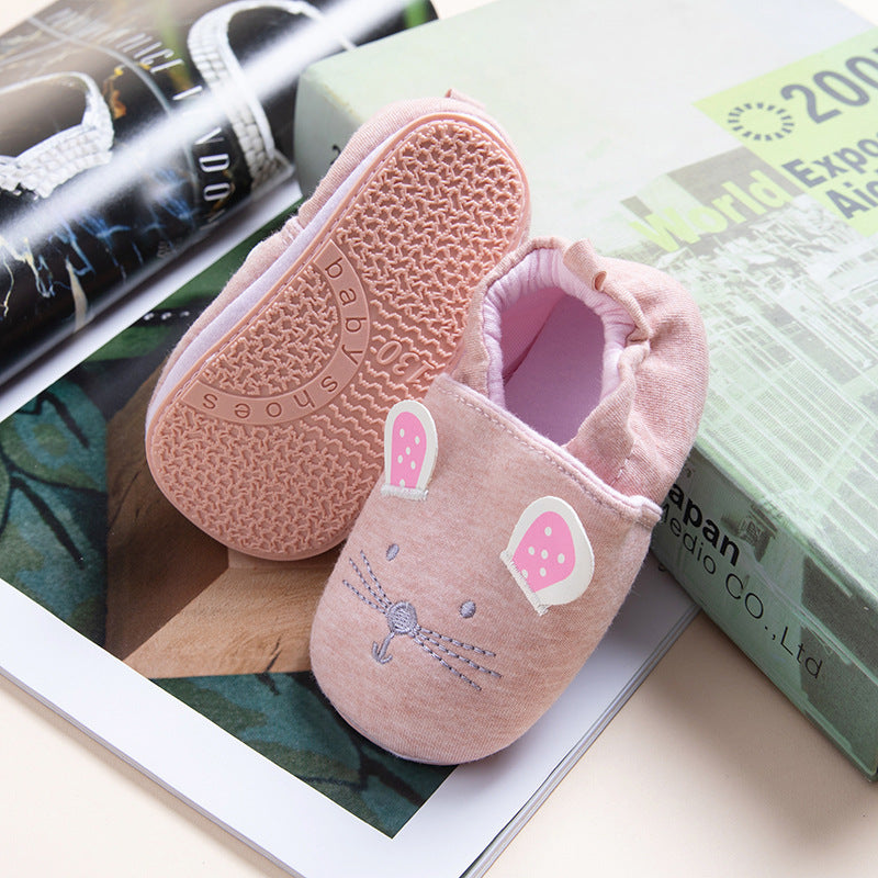Factory direct sales baby soft sole toddler shoes 0-1-2 years old boys and girls baby shoes fashionable home non-slip baby shoes