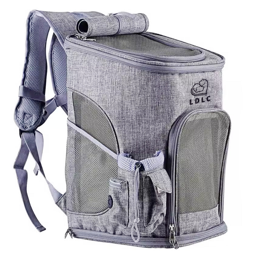 Wholesale Extra Large L Cat Bag Two Cats Backpack Large Capacity Outing Pet Bag Foldable Pet Backpack