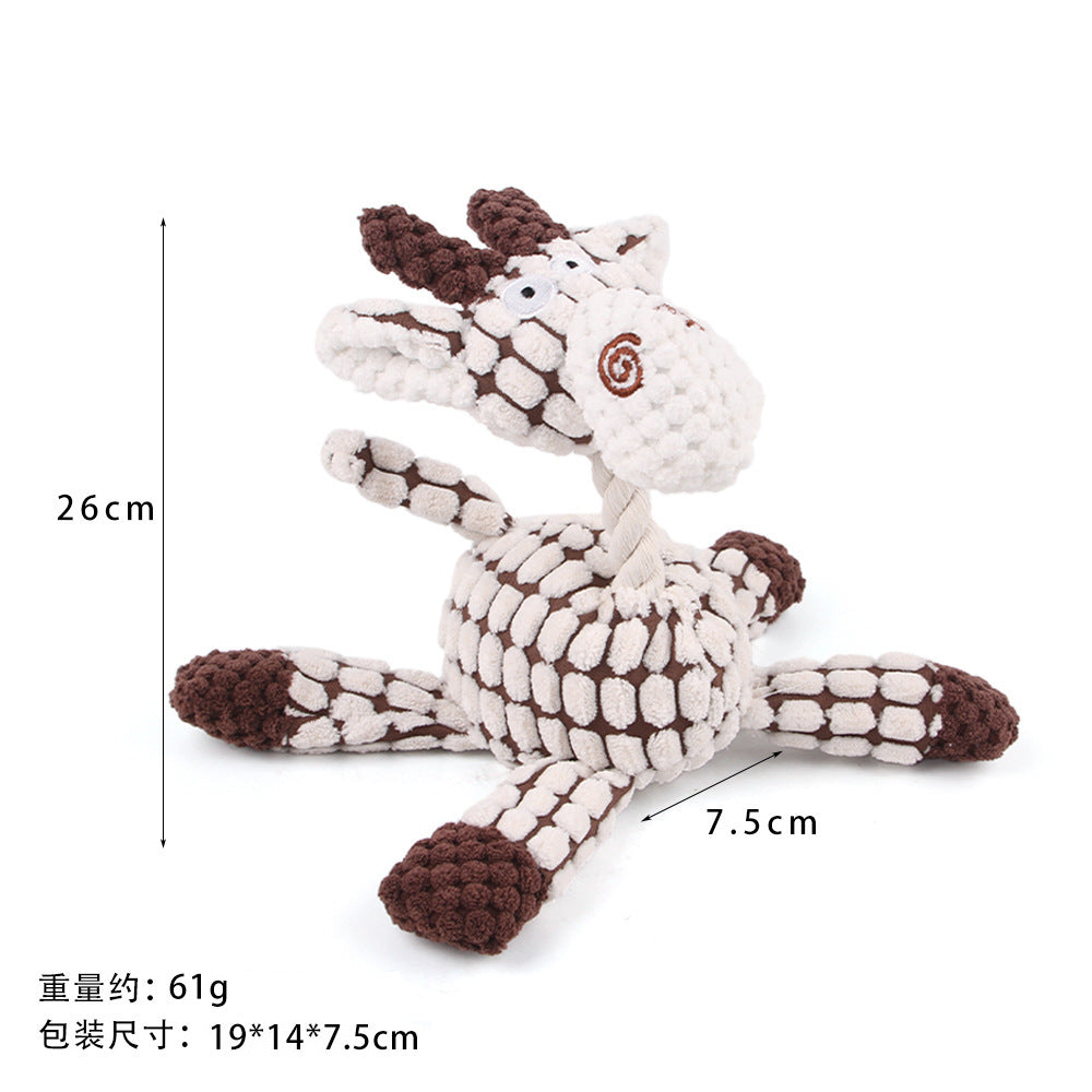 Summary Amazon dog teething vent chewing plush doll sound pet toy dog companion toy