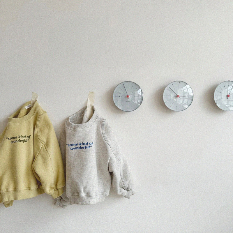 Infant spring clothes Korean children's clothing baby sweater 2024 spring new baby letter sweater