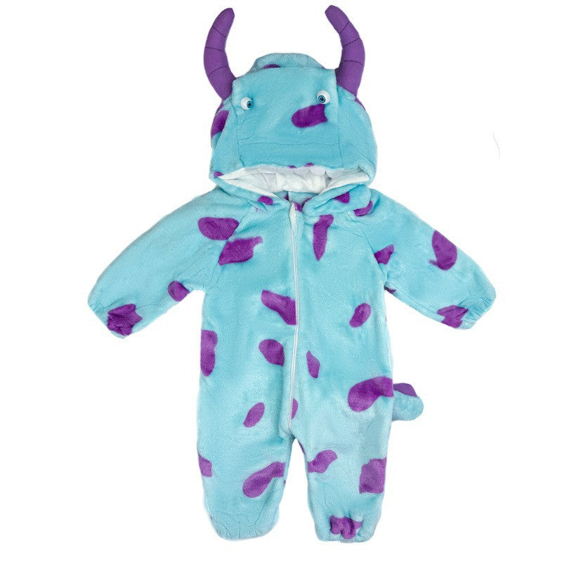 Autumn baby clothes jumpsuit thick baby children pajamas outdoor clothes Anyang children's clothing type A long-sleeved climbing clothes