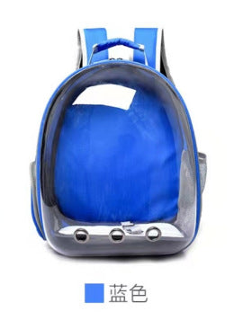 Cross-border pet bag new transparent pet backpack breathable wear-resistant small dog backpack out cat backpack