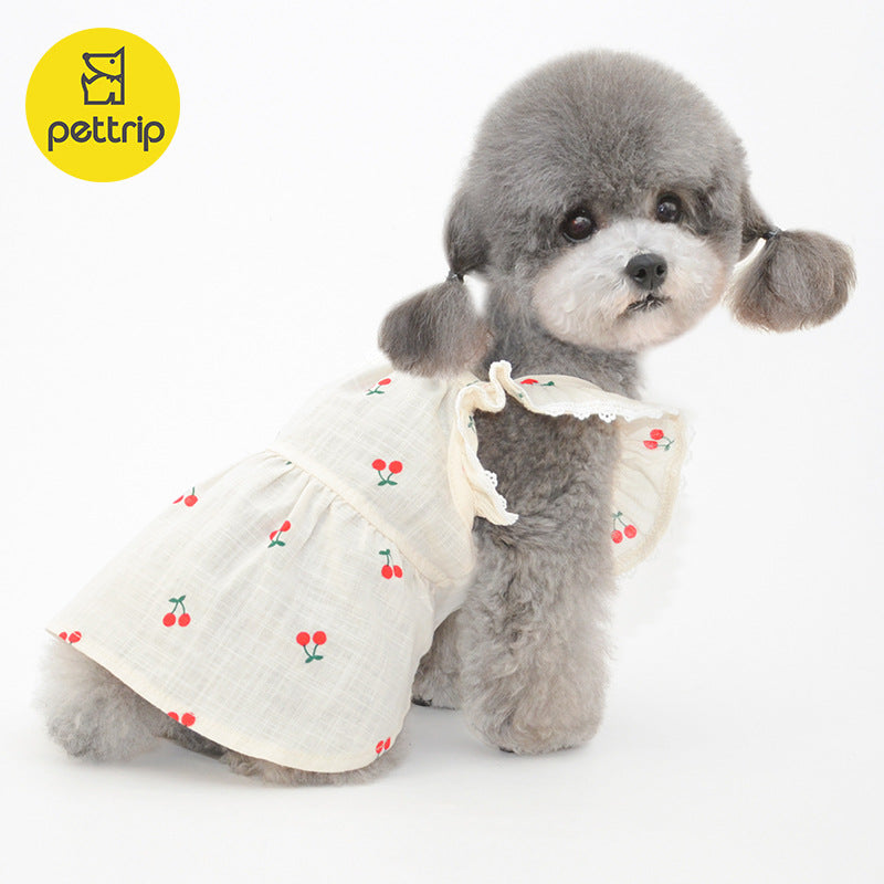 Beitu spring and summer new pet skirt dog skirt cat skirt kitten skirt pet clothes dog clothes