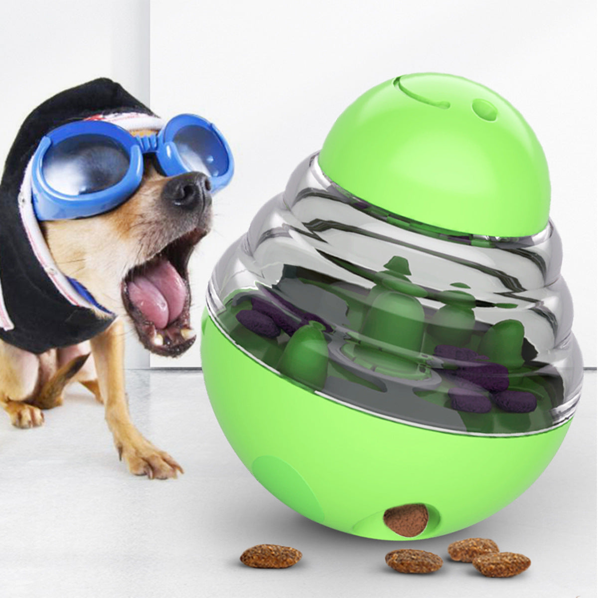 Pet supplies factory home wholesale company new Amazon food leaker tumbler ball balance car dog toy