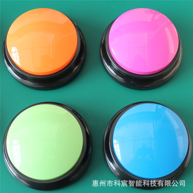 Pet communication button Dog sound box training Talking toy recording sounder Squeeze box voice