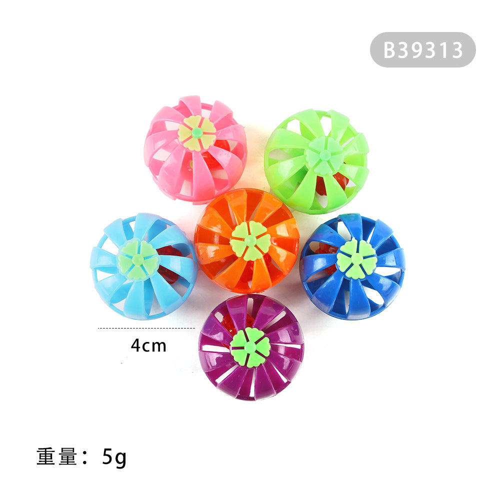 Summary of cat toy combination accessories Plastic bell ball flower drum rainbow ball feather mouse pet cat toy